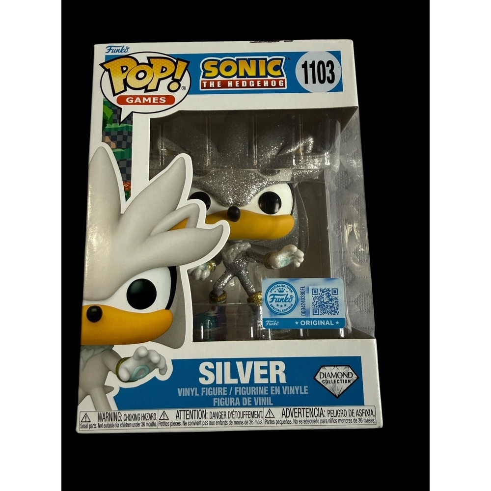 Funko Pop! Vinyl: Sonic the Hedgehog 1103 Silver Diamond - Target Exclusive NEW